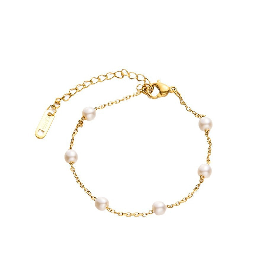 Golden Pearl Bracelet