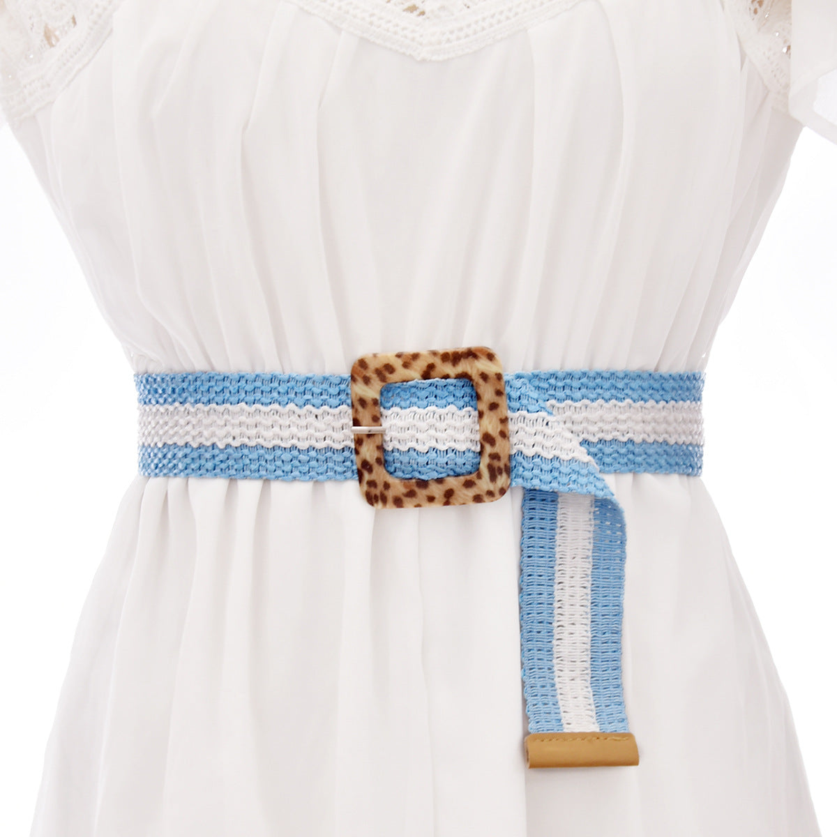 Popular square buckle women's waist seal