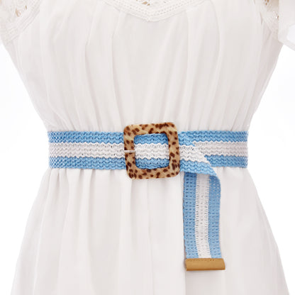 Popular square buckle women's waist seal