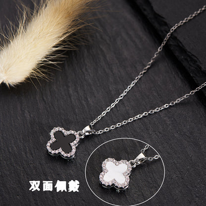 Silver Titanium Steel Necklace Strip
