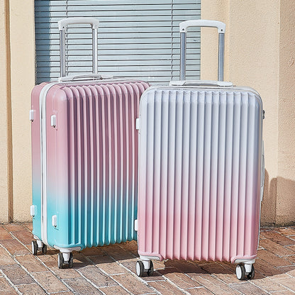 Gradual change color trolley case student large capacity