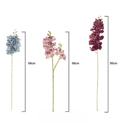 9 autumn color Phalaenopsis artificial flowers