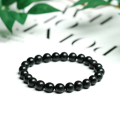 Sub-graphite bracelet personalized single circle bead jewelry