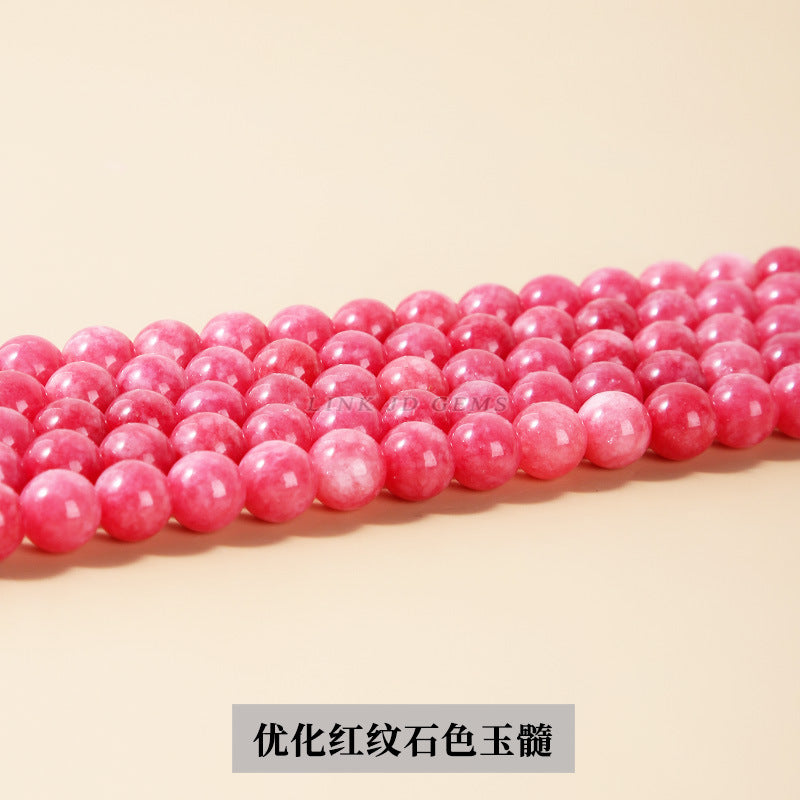 Optimization of red stone chalcedony round beads loose beads