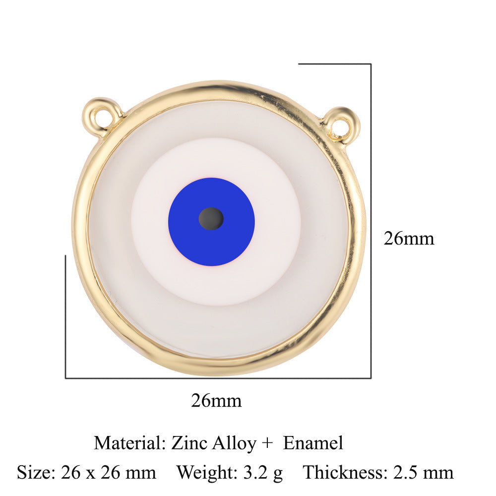 5 pcs/pack, dripping eyes, hang tags, alloy necklaces, pendants.