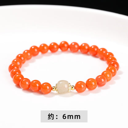 Pulsera de ágata natural Nanhong 5A 