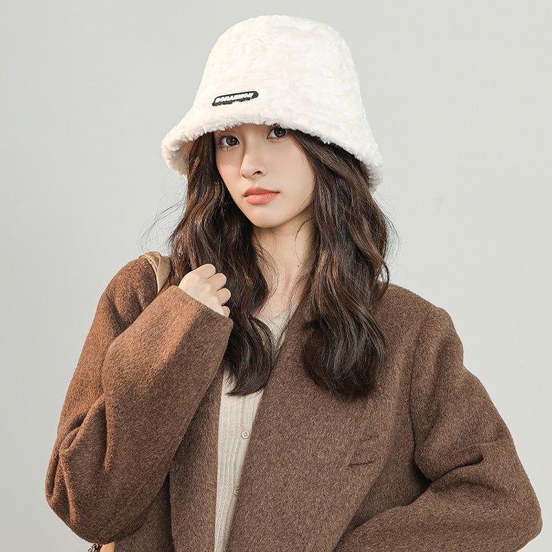 Fashion Winter Plush Bucket Hat