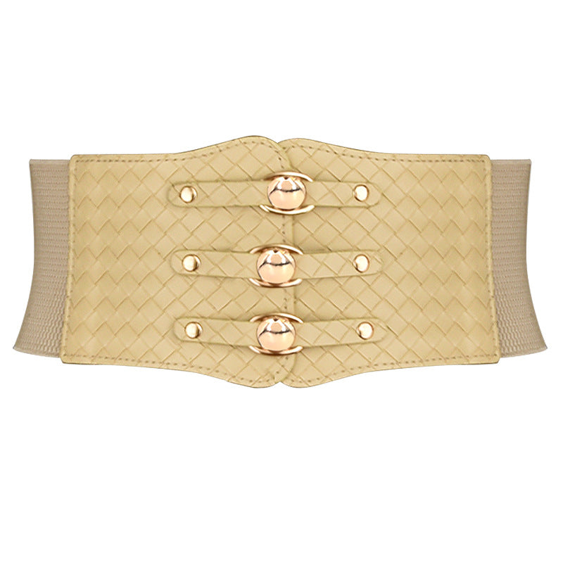 Elastic belt women's wide decoration