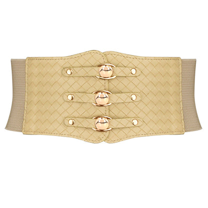 Elastic belt women's wide decoration