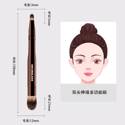 HG Dual-Ended Retractable Makeup Brush