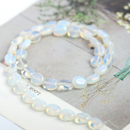 8X10mm crystal jade oval loose beads