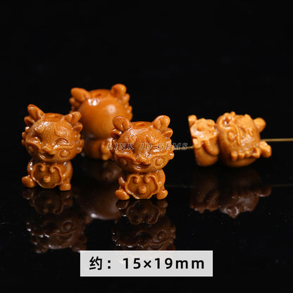 Barbie sandalwood Sanbao Longfu Longyuan Baolong carving accessories