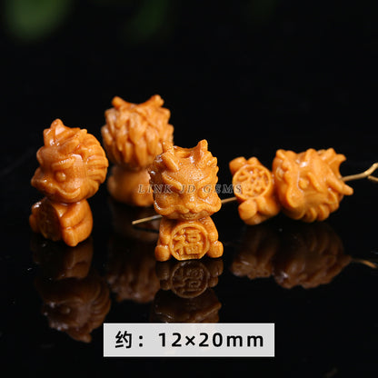 Barbie sandalwood Sanbao Longfu Longyuan Baolong carving accessories