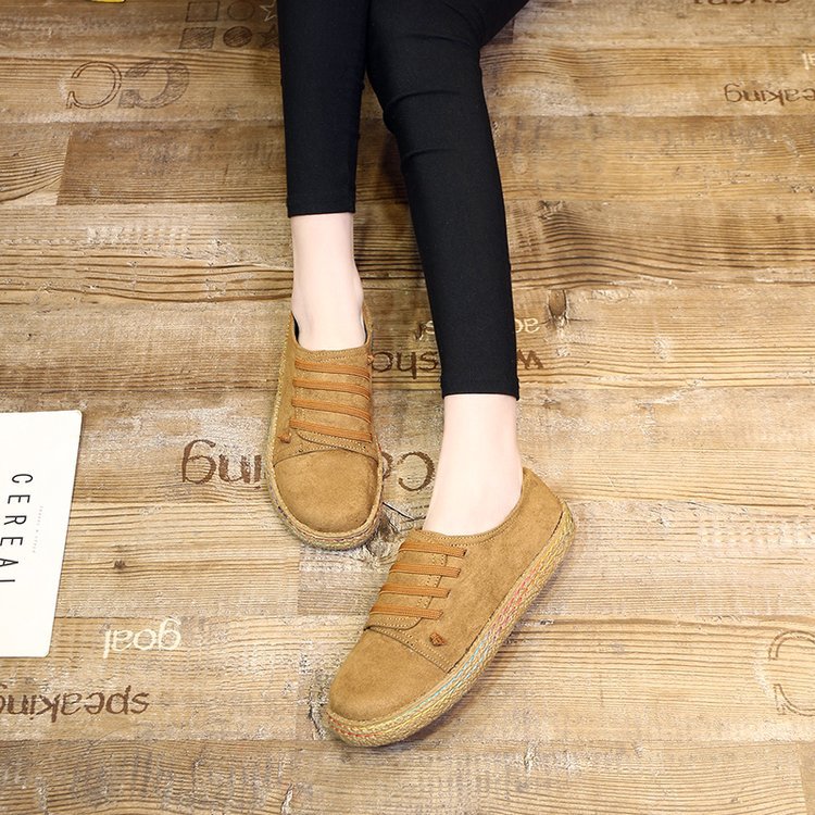 Suede beef tendon soles women's shoes