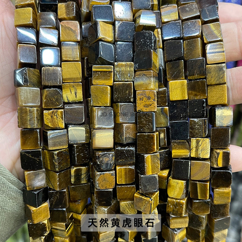 8Mm jade square crystal bracelet beads