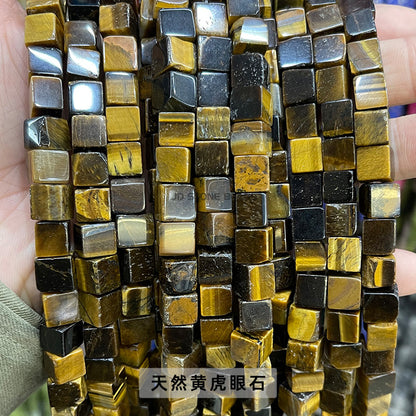 8Mm jade square crystal bracelet beads