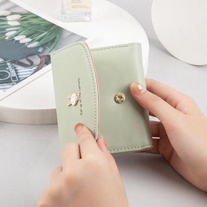 Cute rabbit wallet pu leather