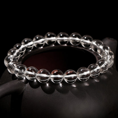 8A Natural White Crystal Bracelet