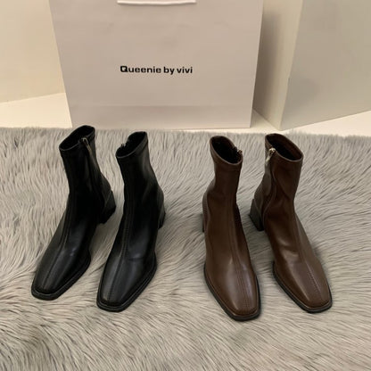 Spring/Autumn Brown Martin Boots