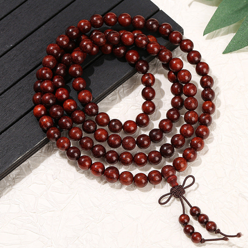 8Mm Blood Sandalwood Bracelet 108 Buddha Beads