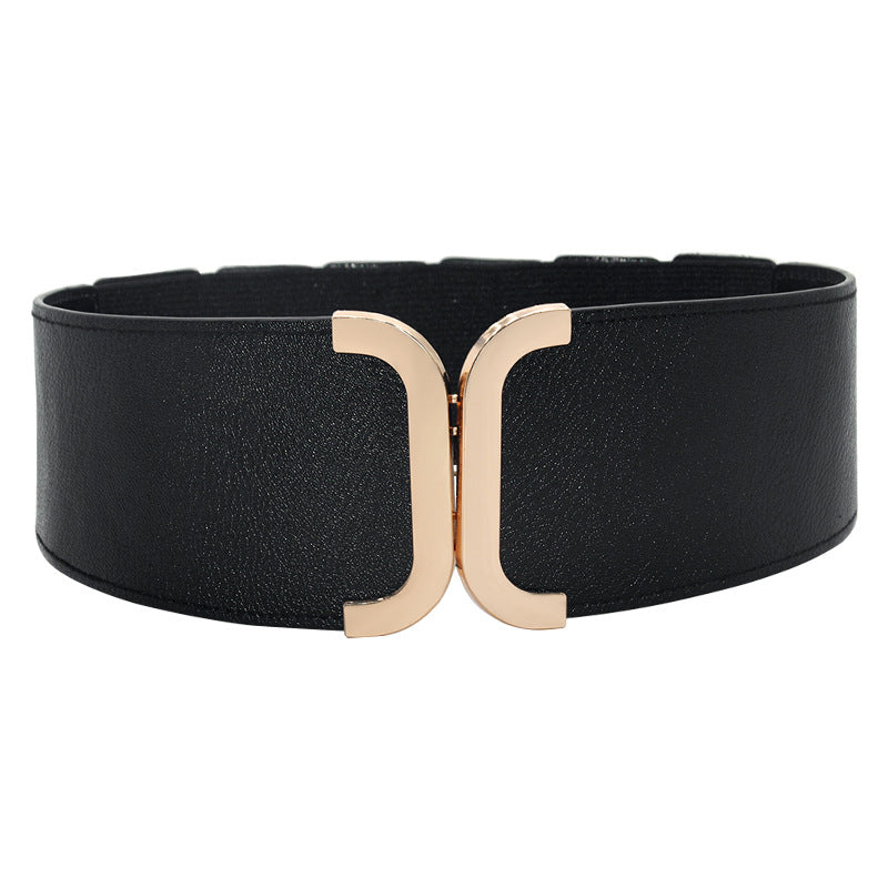 Black simple wide waist seal