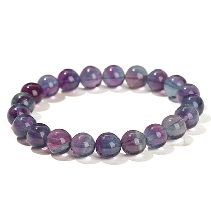 7A Natural Melaleuca Purple Fluorite Bracelet