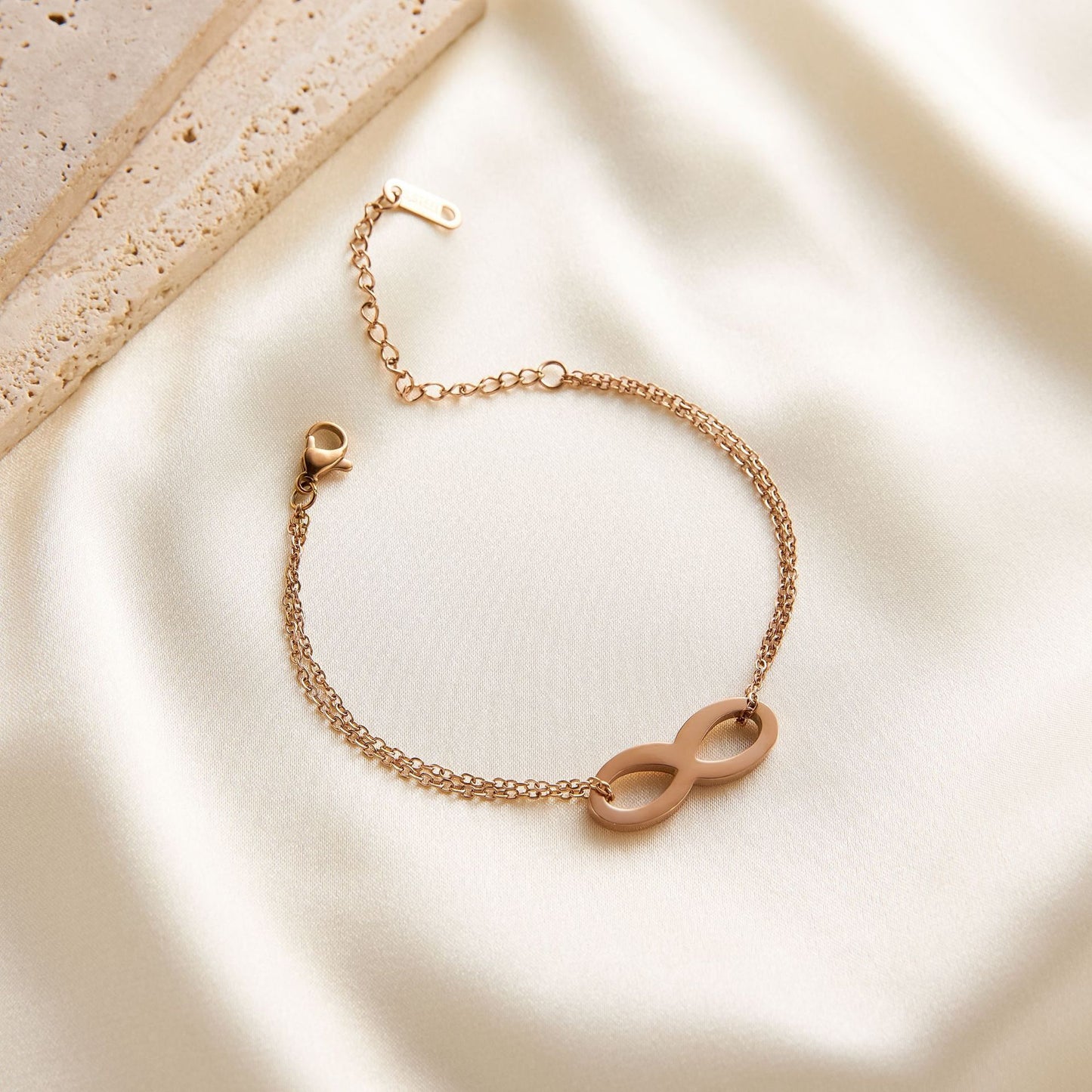 Titanium Steel Infinite Double-Layer Bracelet