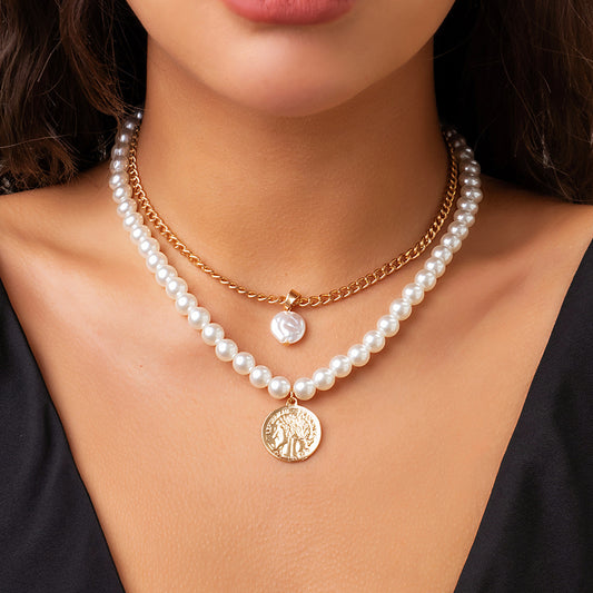 Beaded Portrait Hip Hop Necklace