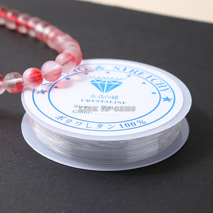 Transparent crystal elastic wire beaded accessories wire rope