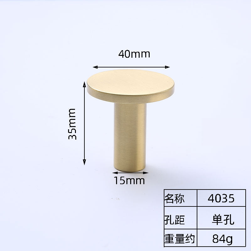 Brass cabinet handle