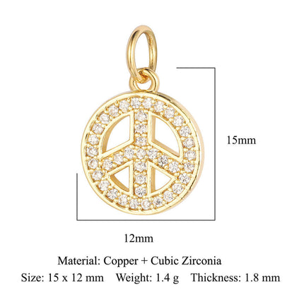 Virgin of the Cross Copper Zircon Shell Necklace Bracelet Pendant