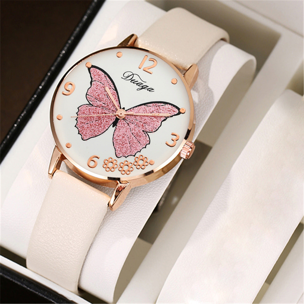 Butterfly Watch Pearl Butterfly Jewelry Set