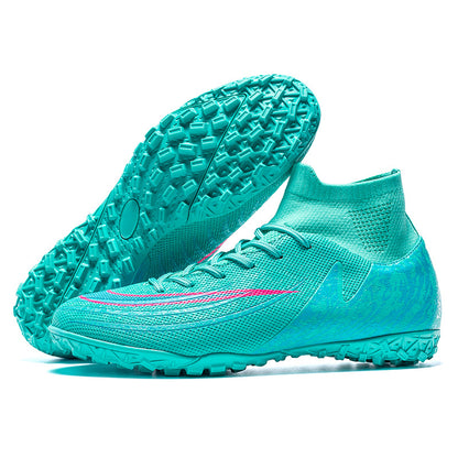 Cross-border New High-top TF Turf Soccer Shoes