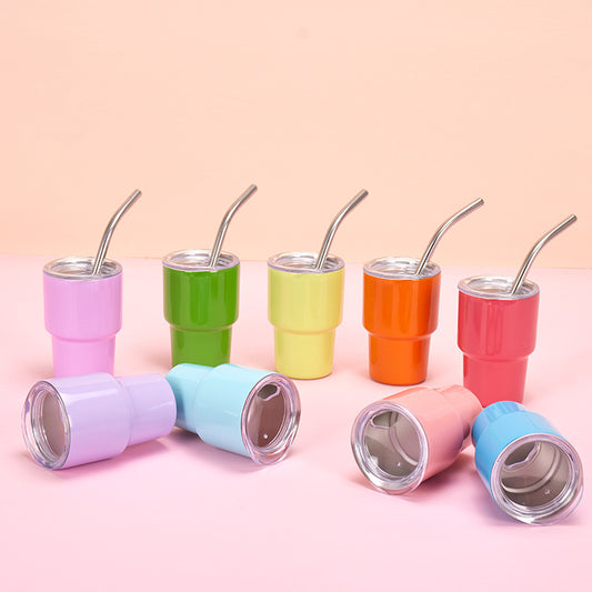 Stainless steel double-layer espresso cup