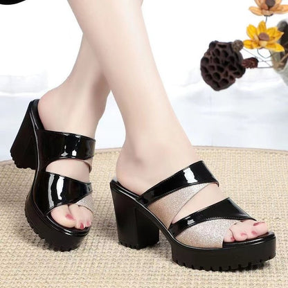 Fish mouth slippers women