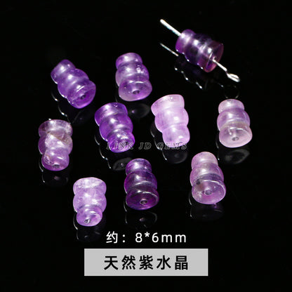 Golden silk jade carving jade gourd wind Linghua loose beads