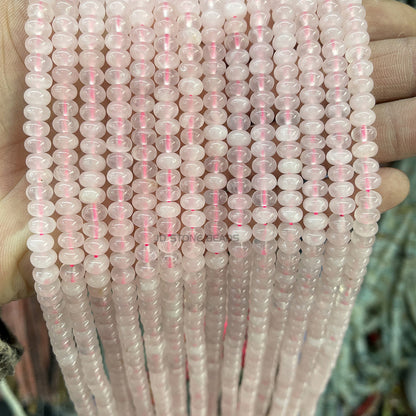 6 * 4Mm natural stone crystal abacus beads loose beads
