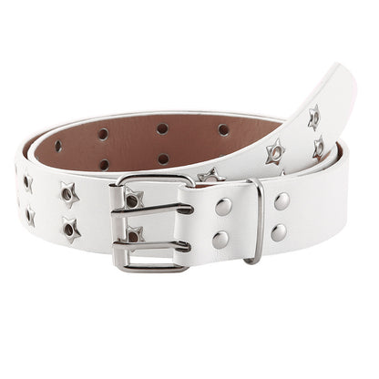 Explosive Double Row Hole Corn Buckle Belt