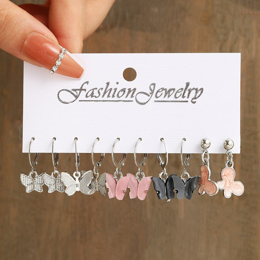 Butterfly Earring Set (5-piece)
