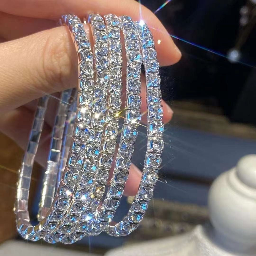 Rhinestone Elastic Bracelet