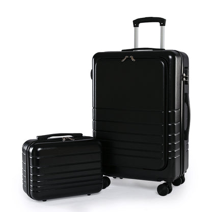 Front open suitcase for men and women