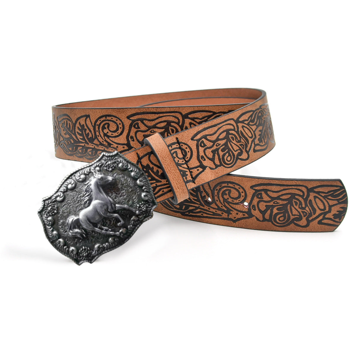 Punk PU leather belt