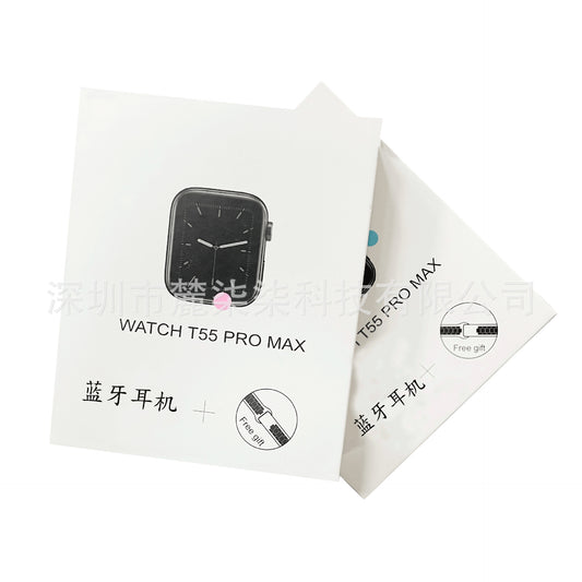 T55 Pro Max Smartwatch Bluetooth Earbuds 2-in-1 W26