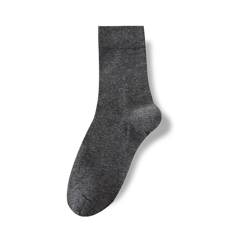 All-Season Cotton Double-Stitch Men's Mid-Calf Socks