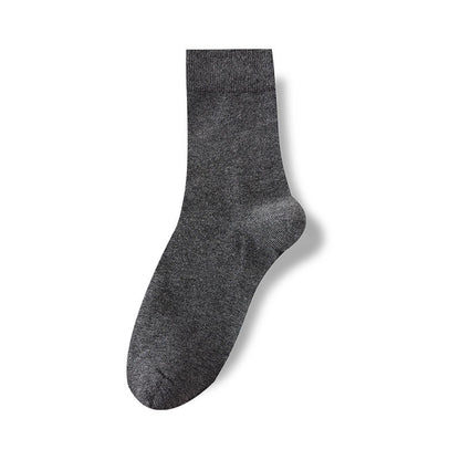 All-Season Cotton Double-Stitch Men's Mid-Calf Socks
