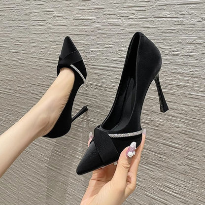 Pointed water brick stiletto high heels