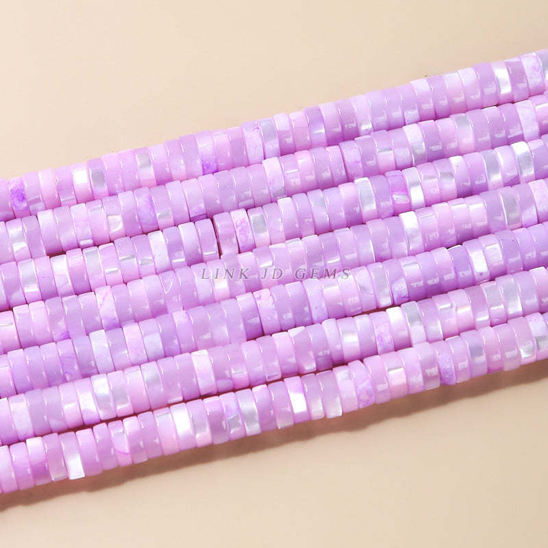 2 * 6Mm multi-color horseshoe snail shell right angle round piece loose beads