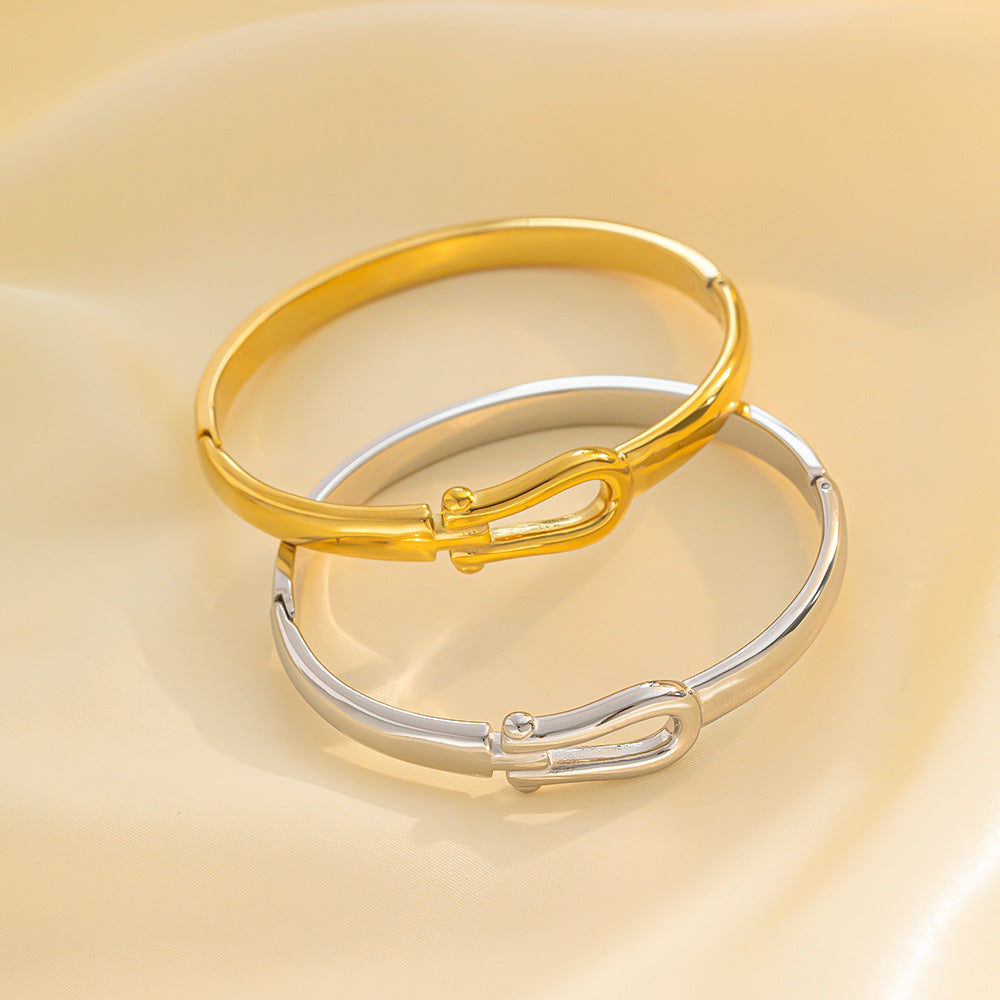 Chic Stainless Steel Bracelet, Hot Vacuum Plated