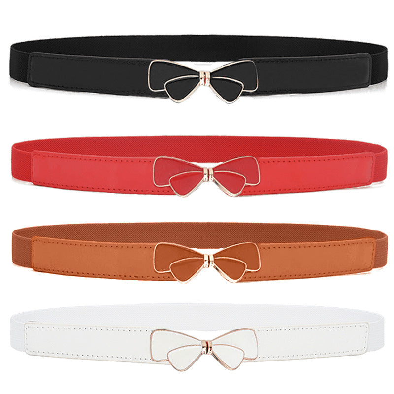 Bow extended leather waist