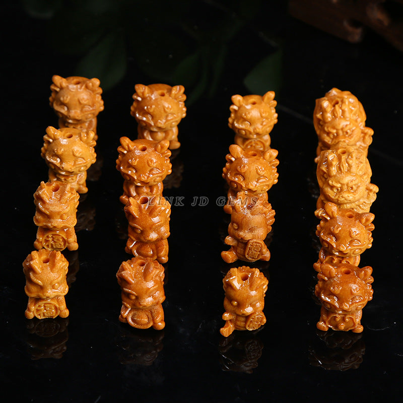 Barbie sandalwood Sanbao Longfu Longyuan Baolong carving accessories